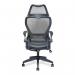 Nautilus Designs Canis High Back Mesh Task Operator Office Chair With Moulded Foam Seat Folding Arms and Optional Headrest Black - BCMK540BK 40557NA