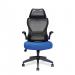 Nautilus Designs Canis High Back Mesh Task Operator Office Chair With Moulded Foam Seat Folding Arms and Optional Headrest Blue - BCM/K540/BK-BL 40564NA