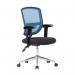 Nautilus Designs Nexus Designer Medium Back Mesh Operator Office Chair Sculptured Lumbar Spine Support and Adjustable Arms Blue - BCMK512BLADT 40599NA