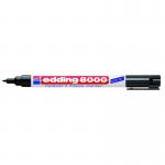 edding 8000 Freeze Permanent Marker Bullet Tip 1mm Line Black (Pack 5) - 4-8000-1-1001 40601ED