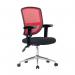 Nautilus Designs Nexus Designer Medium Back Mesh Operator Office Chair Sculptured Lumbar Spine Support and Adjustable Arms Red - BCMK512RDADT 40606NA