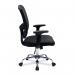 Nautilus Designs Crusader Designer High Back Mesh Task Operator Office Chair With Fixed Arms Black - BCMS550BK 40634NA