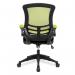 Nautilus Designs Luna Designer High Back Two Tone Mesh Task Operator Office Chair With Folding Arms Black - BCMT1302GN 40648NA