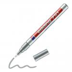 edding 751 Paint Marker Bullet Tip 1-2mm Line Silver (Pack 10) - 4-751054 40657ED