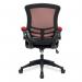 Nautilus Designs Luna Designer High Back Two Tone Mesh Task Operator Office Chair With Folding Arms Black - BCMT1302RD 40662NA