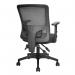 Nautilus Designs Barri Medium Back 3 Lever Mesh Task Operator Office Chair With Fabric Seat and Height Adjustable Arms Black - BCMK610BK 40669NA