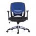 Nautilus Designs Graphite Medium Back Mesh Task Operator Office Chair With Folding Arms Blue - BCMF560BL 40683NA