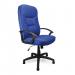 Nautilus Designs Coniston High Back Fabric Executive Office Chair With Sculptured Stitching Detail and Fixed Arms Blue - DPA6062ATGFBL 40802NA