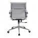 Nautilus Designs Aura Contemporary Medium Back Bonded Leather Executive Office Chair With Fixed Arms White - BCL/8003/WH 40830NA