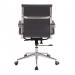 Nautilus Designs Aura Contemporary Medium Back Bonded Leather Executive Office Chair With Fixed Arms Grey - BCL/8003/GY 40837NA