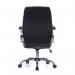 Nautilus Designs Hastings High Back Bonded Leather Executive Office Chair With Mesh Panel Detailing and Fixed Arms Black - BCLB425BK 40872NA