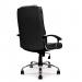 Nautilus Designs Westminster High Back Leather Faced Executive Office Chair With Integral Headrest and Fixed Arms Black - DPA2008ATG/LBK 40879NA