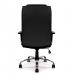 Nautilus Designs Westminster High Back Leather Faced Executive Office Chair With Integral Headrest and Fixed Arms Black - DPA2008ATG/LBK 40879NA