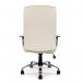 Nautilus Designs Westminster High Back Leather Faced Executive Office Chair With Integral Headrest and Fixed Arms Cream - DPA2008ATGLCM 40900NA