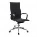 Nautilus Designs Aura Contemporary High Back Fleck Fabric Executive Office Chair With Fixed Arms BlackGrey - BCF9003BGF 40935NA