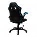 Nautilus Designs Predator Ergonomic Gaming Style Office Chair with Folding Arms and Integral Headrest Blue - BCPH600BKBL 40977NA