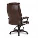 Nautilus Designs Titan Oversized High Back Leather Effect Executive Office Chair With Integral Headrest and Fixed Arms Brown - BCPG344BW 41033NA