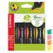 STABILO GREEN BOSS Highlighter Pen Chisel tip 2-5mm Line Assorted Colours (Pack 4) 6070/4 41038ST