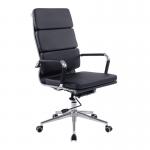 Nautilus Designs Avanti High Back Bonded Leather Executive Office Chair With Individual Back Cushions and Fixed Arms Black - BCL6003BK 41047NA