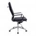 Nautilus Designs Avanti High Back Bonded Leather Executive Office Chair With Individual Back Cushions and Fixed Arms Black - BCL6003BK 41047NA