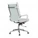 Nautilus Designs Avanti High Back Bonded Leather Executive Office Chair With Individual Back Cushions and Fixed Arms White - BCL6003WH 41054NA