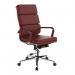 Nautilus Designs Avanti High Back Bonded Leather Executive Office Chair With Individual Back Cushions and Fixed Arms Red - BCL6003OX 41082NA