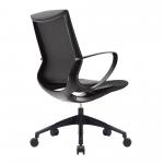 Nautilus Designs Aeros Medium Back Executive Task Office Chair With Weight Activated Auto Balance Mechanism and Fixed Arms Black - BCF/U370/BK 41117NA