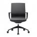 Nautilus Designs Aeros Medium Back Executive Task Office Chair With Weight Activated Auto Balance Mechanism and Fixed Arms Black - BCF/U370/BK 41117NA