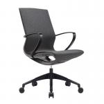 Nautilus Designs Aeros Medium Back Executive Task Office Chair With Weight Activated Auto Balance Mechanism and Fixed Arms Black - BCFU370BK 41117NA