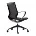 Nautilus Designs Aeros Medium Back Executive Task Office Chair With Weight Activated Auto Balance Mechanism and Fixed Arms Black - BCFU370BK 41117NA