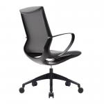 Nautilus Designs Aeros Medium Back Executive Task Office Chair With Weight Activated Auto Balance Mechanism and Fixed Arms Grey - BCF/U370/GY 41124NA