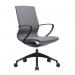 Nautilus Designs Aeros Medium Back Executive Task Office Chair With Weight Activated Auto Balance Mechanism and Fixed Arms Grey - BCFU370GY 41124NA