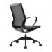 Nautilus Designs Aeros Medium Back Executive Task Office Chair With Weight Activated Auto Balance Mechanism and Fixed Arms Grey - BCFU370GY 41124NA