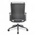 Nautilus Designs Libra High Back Fabric Executive Office Chair With Slimline Seat & Back Built-in Levers & Fixed Arms Black - BCF/K500/BK-BK 41131NA