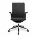 Nautilus Designs Libra High Back Fabric Executive Office Chair With Slimline Seat & Back Built-in Levers & Fixed Arms Black - BCF/K500/BK-BK 41131NA