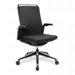 Nautilus Designs Libra High Back Fabric Executive Office Chair With Slimline Seat K500BK-BK 41131NA