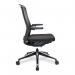 Nautilus Designs Libra High Back Fabric Executive Office Chair With Slimline Seat K500BK-BK 41131NA