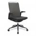 Nautilus Designs Libra High Back Fabric Executive Office Chair With Slimline Seat K500BK-GY 41138NA