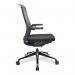 Nautilus Designs Libra High Back Fabric Executive Office Chair With Slimline Seat K500BK-GY 41138NA