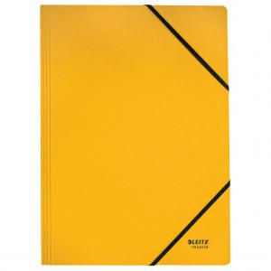 Leitz Recycle Card Folder With Elastic Band Closure A4 Yellow 39080015