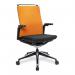 Nautilus Designs Libra High Back Fabric Executive Office Chair With Slimline Seat Orange - BCFK500BK-OG 41145NA