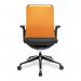 Nautilus Designs Libra High Back Fabric Executive Office Chair With Slimline Seat Orange - BCFK500BK-OG 41145NA