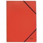 Leitz Recycle Card Folder With Elastic Band Closure A4 Red 39080025 41150AC