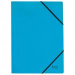 Leitz Recycle Card Folder With Elastic Band Closure A4 Blue 39080035 41157AC