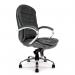 Nautilus Designs Santiago High Back Italian Leather Faced Synchronous Executive Chair With Integrated Headrest LBK 41159NA