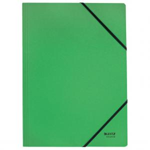 Leitz Recycle Card Folder With Elastic Band Closure A4 Green 39080055
