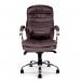 Nautilus Designs Santiago High Back Italian Leather Faced Synchronous Executive Chair With Integrated Headrest BW 41166NA