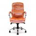 Nautilus Designs Santiago High Back Italian Leather Faced Synchronous Executive Chair With Integrated Headrest TN 41173NA