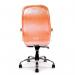 Nautilus Designs Santiago High Back Italian Leather Faced Synchronous Executive Chair With Integrated Headrest TN 41173NA