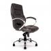 Nautilus Designs Sandown High Back Luxurious Leather Faced Synchronous Executive Chair With Integrated Headrest LBK 41180NA